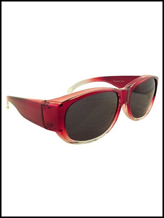 Polarized Fit Over Sunglasses with Case - Wear Over Prescription Glasses